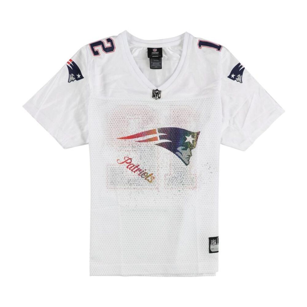 ONFIELD Womens England Patroits Jersey, White, L, DM